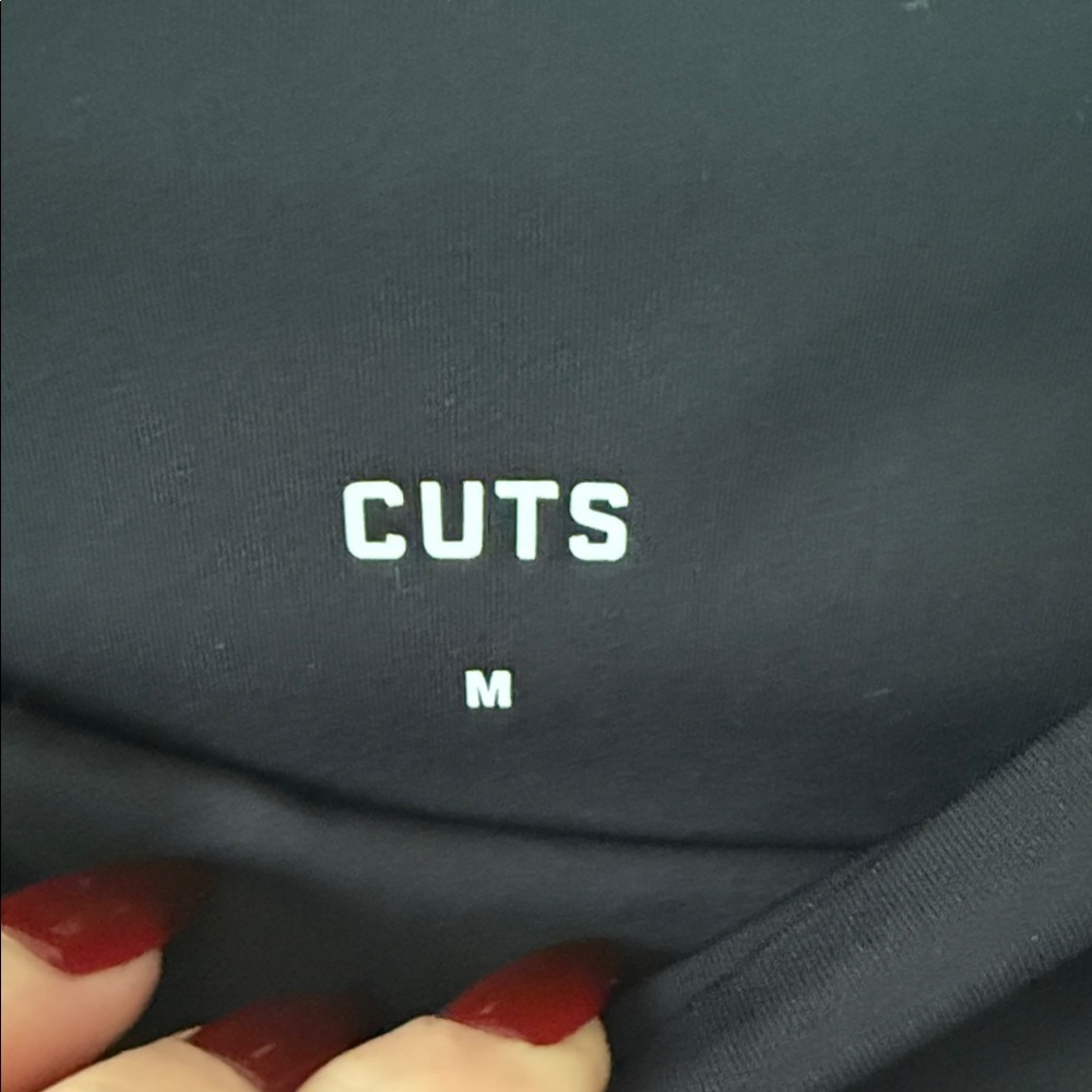 Cuts Black High Rise Athleisure Leggings Size Medium - Picture 2 of 4